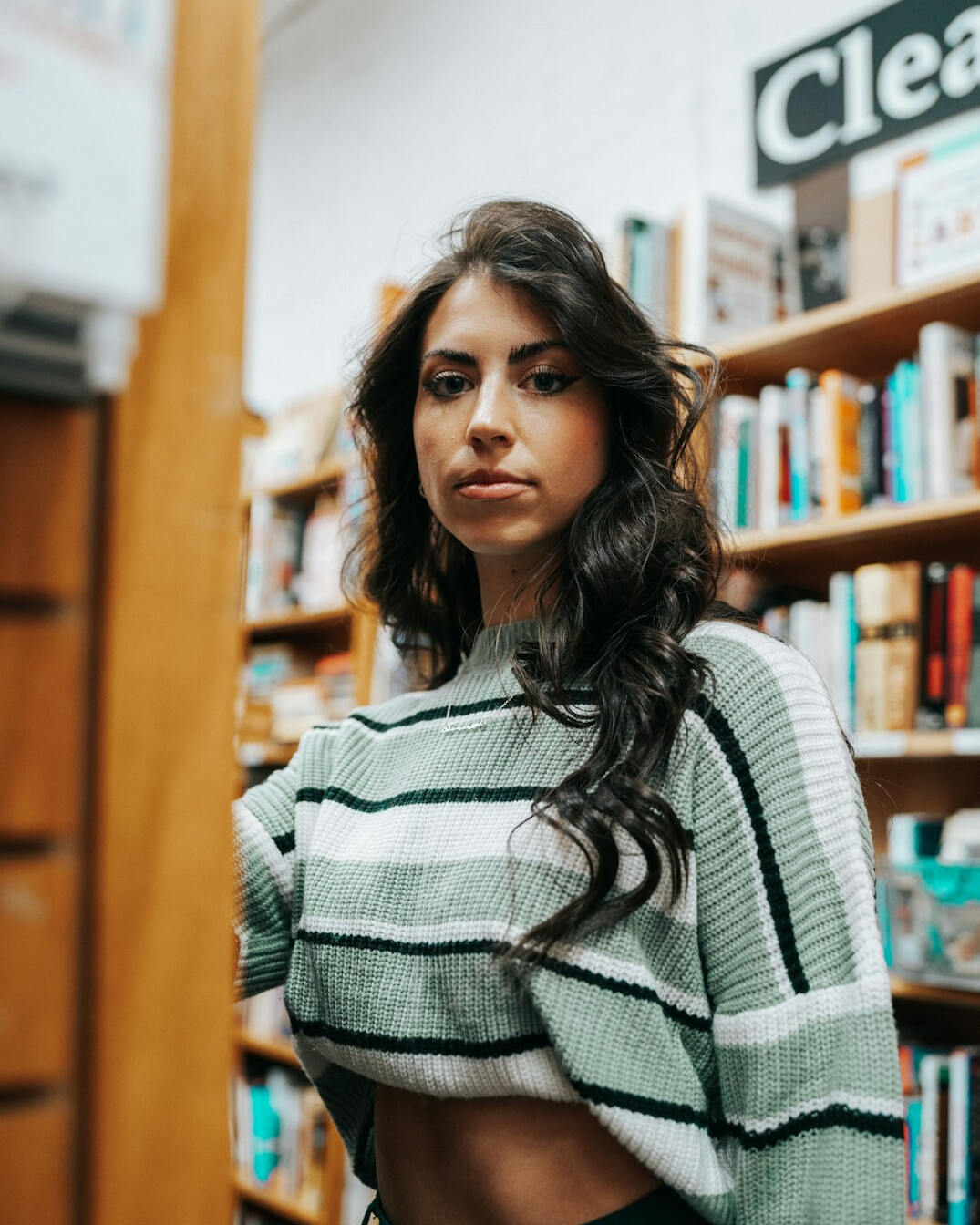 Portrait of a young Hispanic woman writer