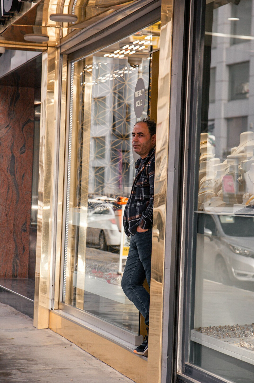 luxury store manager smiling