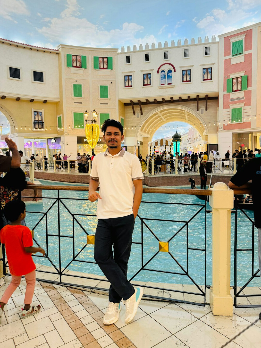 family shopping in mall